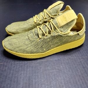 Adidas Pharrell x Tennis Hu Dip-Dyed Pyrite Yellow Black Sneaker Men’s Shoe 11.5